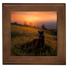 Evening Rest Framed Ceramic Tile by mysticalimages