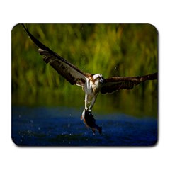 As Powerful As An Eagle s Grip Large Mouse Pad (rectangle)