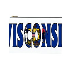 Wisconsin Cosmetic Bag (large) by worldbanners