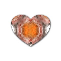 Seamless Background Fractal Drink Coasters (heart) by hlehnerer