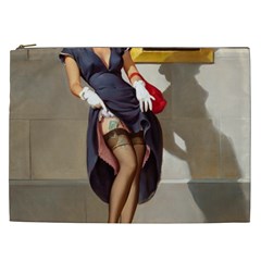 Retro Pin-up Girl Cosmetic Bag (xxl) by PinUpGallery