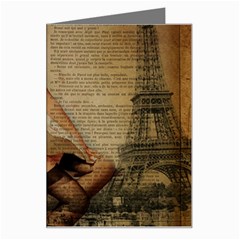 Cute Sweet Sailor Dress Vintage Newspaper Print Sexy Hot Gil Elvgren Pin Up Girl Paris Eiffel Tower Greeting Card