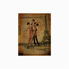 Vintage Paris Eiffel Tower Elegant Dancing Waltz Dance Couple  Canvas 24  X 36  (unframed) by chicelegantboutique