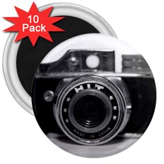 Hit Camera (3) 3  Button Magnet (10 Pack) by KellyHazel