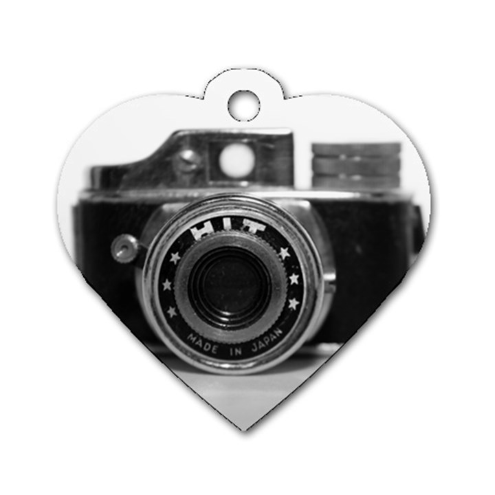 Hit Camera (3) Dog Tag Heart (One Sided) 