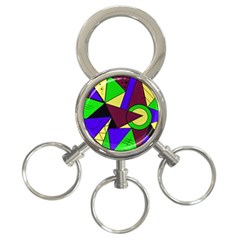 Modern 3-ring Key Chain by Siebenhuehner