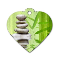 Balance Dog Tag Heart (one Sided)  by Siebenhuehner