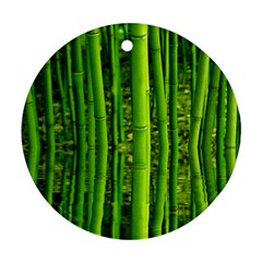 Bamboo Round Ornament by Siebenhuehner