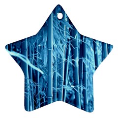 Blue Bamboo Star Ornament by Siebenhuehner