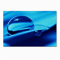 Waterdrops Postcard 4 x 6  (10 Pack) by Siebenhuehner