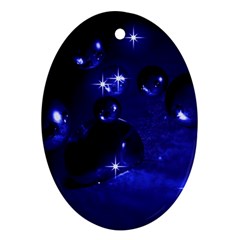 Blue Dreams Oval Ornament by Siebenhuehner