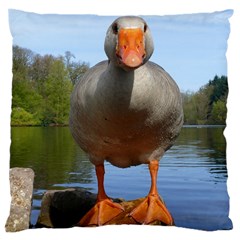 Geese Large Cushion Case (single Sided)  by Siebenhuehner