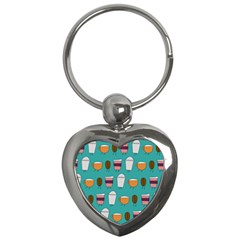 Time For Coffee Key Chain (heart) by PaolAllen