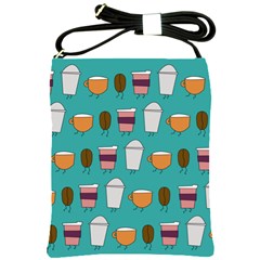 Time For Coffee Shoulder Sling Bag by PaolAllen