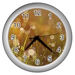 Waterdrops Wall Clock (Silver)