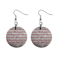 Maggie s Quote Mini Button Earrings by AuthorPScott