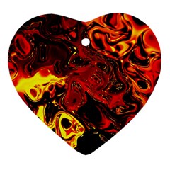 Fire Heart Ornament by Siebenhuehner