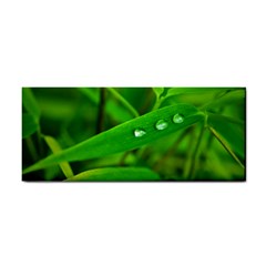 Bamboo Leaf With Drops Hand Towel by Siebenhuehner