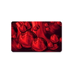Red Bubbles Magnet (name Card) by Siebenhuehner