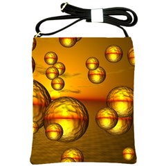 Sunset Bubbles Shoulder Sling Bag by Siebenhuehner