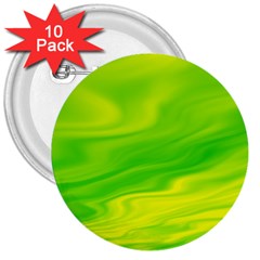 Green 3  Button (10 Pack)