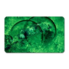 Green Bubbles Magnet (rectangular) by Siebenhuehner