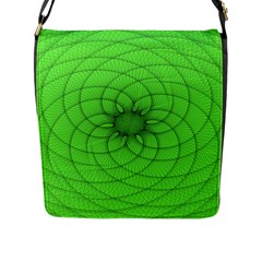 Spirograph Flap Closure Messenger Bag (large) by Siebenhuehner