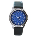 Spirograph Round Metal Watch (Silver Rim)