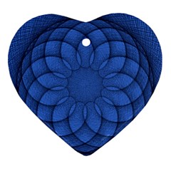 Spirograph Heart Ornament by Siebenhuehner