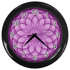 Spirograph Wall Clock (black) by Siebenhuehner