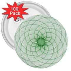 Spirograph 3  Button (100 Pack) by Siebenhuehner