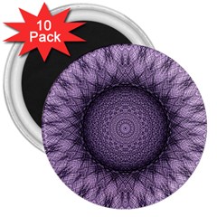Mandala 3  Button Magnet (10 Pack) by Siebenhuehner