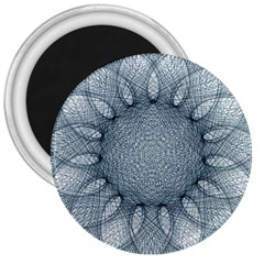 Mandala 3  Button Magnet by Siebenhuehner