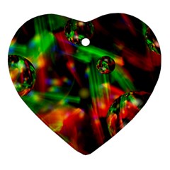 Fantasy Welt Heart Ornament (two Sides) by Siebenhuehner