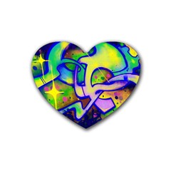 Graffity Drink Coasters 4 Pack (heart)  by Siebenhuehner