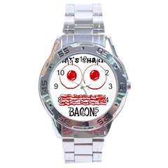 Whats Shakin Bacon? Stainless Steel Watch