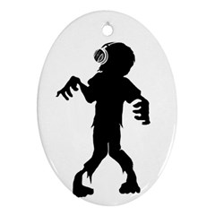 Zombie Boogie Oval Ornament