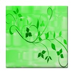 Floral Green Ceramic Tile