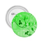 Floral Green 2.25  Button