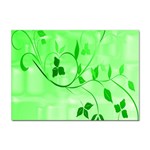 Floral Green A4 Sticker 100 Pack