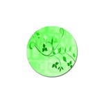 Floral Green Golf Ball Marker 4 Pack