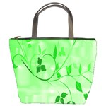 Floral Green Bucket Handbag