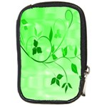 Floral Green Compact Camera Leather Case