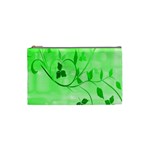 Floral Green Cosmetic Bag (Small)