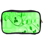 Floral Green Travel Toiletry Bag (One Side)