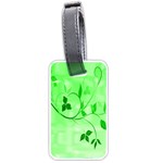 Floral Green Luggage Tag (One Side)