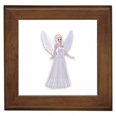 Beautiful Fairy Nymph Faerie Fairytale Framed Ceramic Tile by goldenjackal