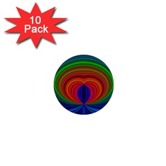 Design 1  Mini Button (10 Pack) by Siebenhuehner