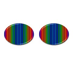 Strips Cufflinks (oval) by Siebenhuehner