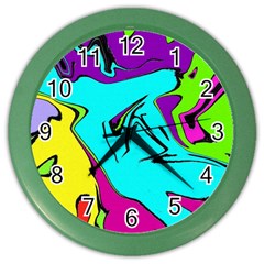 Abstract Wall Clock (color) by Siebenhuehner